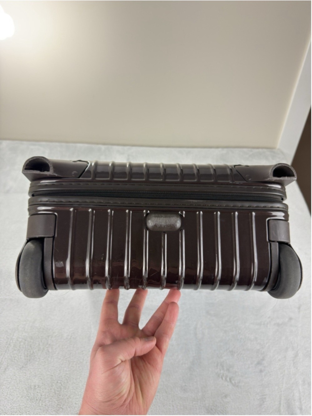 Rimowa Salsa Deluxe Brown Two Wheel Carryon Suitcase 32L - Picture 12 of 16